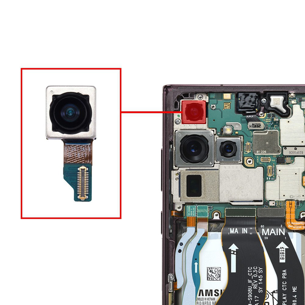 Rear Camera (12 MP Ultra Wide) for Samsung Galaxy S22 Ultra S908B GH96-14772A (Gold) Rear Camera (12 MP Ultra Wide) for Samsung Galaxy S22 Ultra S908B GH96-14772A (Gold)